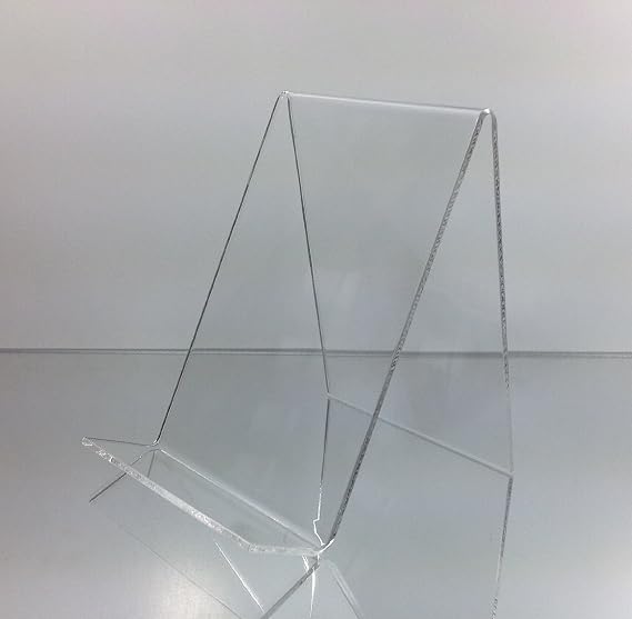 Dazzling Displays Clear Acrylic Book Easels - 4.5"W x 5.5"H x 5"D, Display Stand, Book Holders for Reading Hands-Free, Acrylic Display Stands, 3-Pack