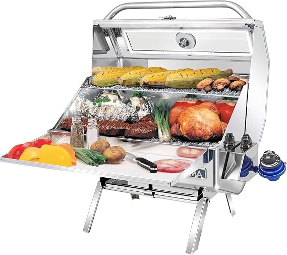 Magma A10-1218-2GS Catalina Infrared Gas Boat Grill (12" x 18"), Portable