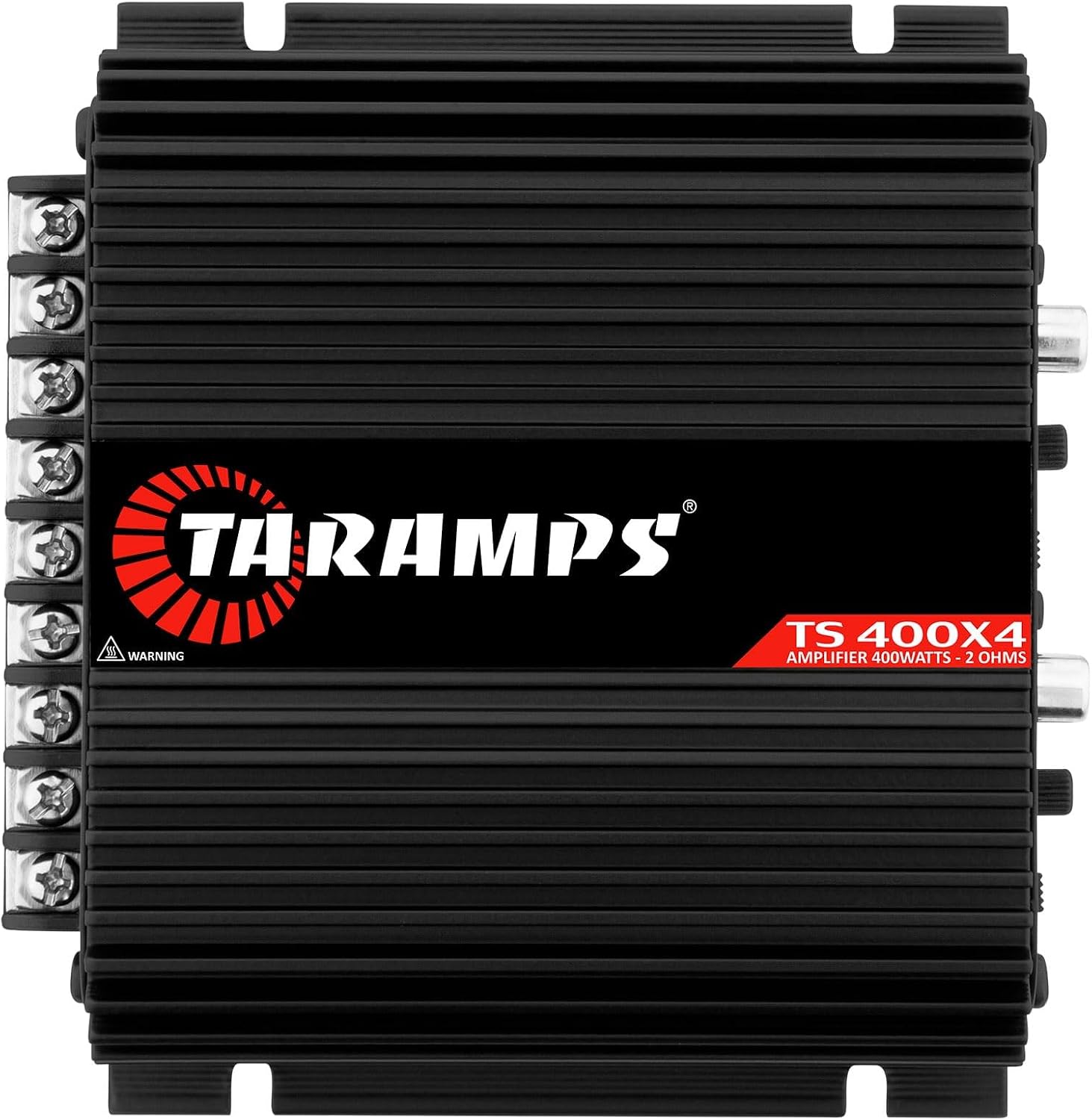 Taramps TS 400x4 Black Car Audio Amplifier - 400W RMS 4-Channel Class D, 2 Ohms, High Level Input, RCA