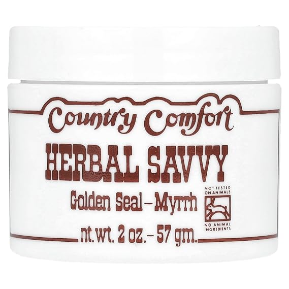Country Comfort Herbal Savvy Goldenseal Myrrh Supplement, 2 Ounce