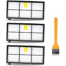 HEPA Filter 3 Pack for Roomba 800 900 Series High Efficiency Vacuum Filters Replacement | Compatible with iRobot 860/870/880/960/980 &amp; Part #4636433