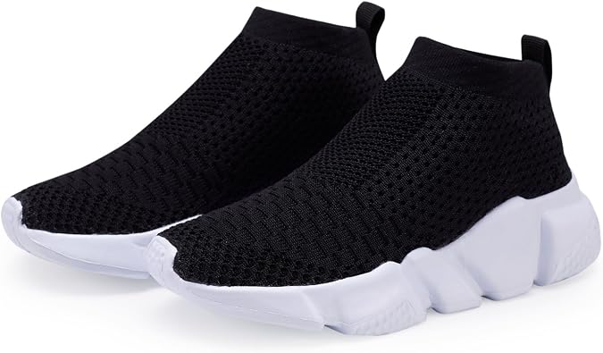 Hetios Girls Sneakers Running Shoes High-Heeled Socks Shoes Boys Athletic Sneakers Kids Sock Shoes (Toddler/Little Kid/Big Kid)
