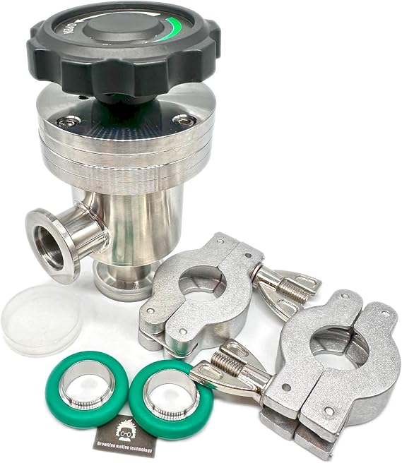 Manual Right Angle Valve, Bellow Seal, KF16 Flange, Stainless Steel Body, Globe Valve, Vacuum Angle Valve, Silver