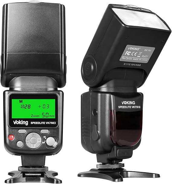 VK750II TTL Camera Speedlite Flash Compatible with Canon EOS Cameras 60D 70D 80D 6D 7D and Other DSLR Cameras