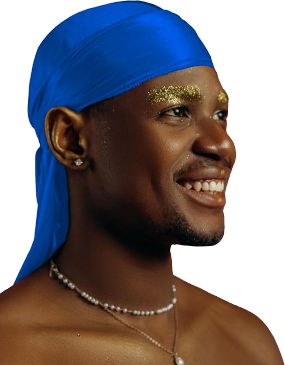 1 Pack Silk Durag for Men and Women Gift Set, Silky Satin Do Rag