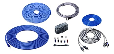 Recoil 8 Gauge CCA Amplifier Wiring Kits Cable Power Cables Speaker Wire