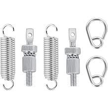 RANMING 2 Sets Bass Drum Pedal Spring Tension Assembly Standard Replacement Kick Pedal Springs Carbon Steel Bass Drum Spring for Single & Double Drums Pedals Prcussion Instrument Hardware Parts