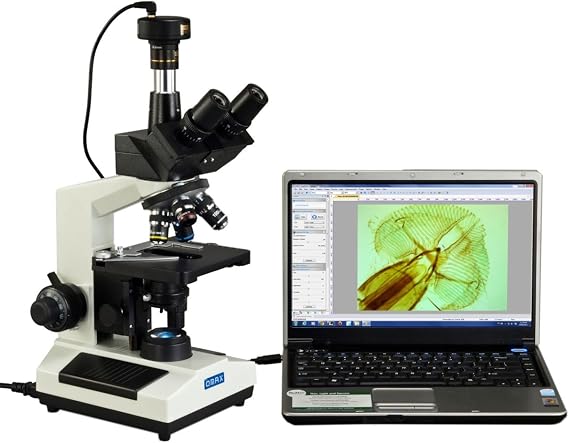 OMAX M837ZL-C90U - Trinocular Lab Compound Microscope 2500X with 9MP USB