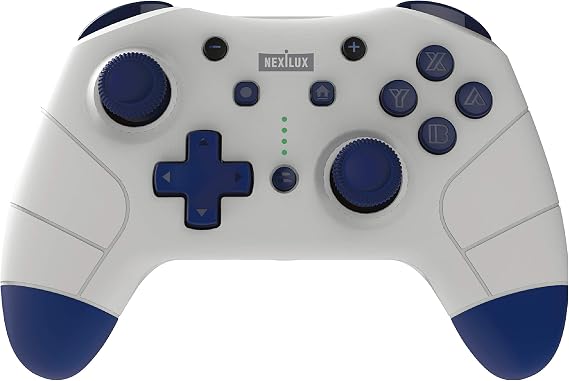 Wireless Pro Controller Compatible with Nintendo Switch & Switch Lite (Motion Sensor, NFC & Turbo Enhanced), PC, Android Phone and Android TV Light Gray (NXL-95227)