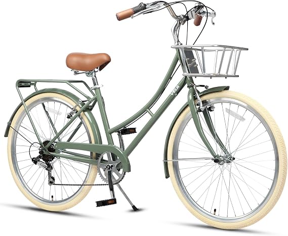AVASTA Hybrid Bike for Women Female Lightweight 26 Inch City Commuter Comfort Lady Road Bike 6 Speed Multiple Colours