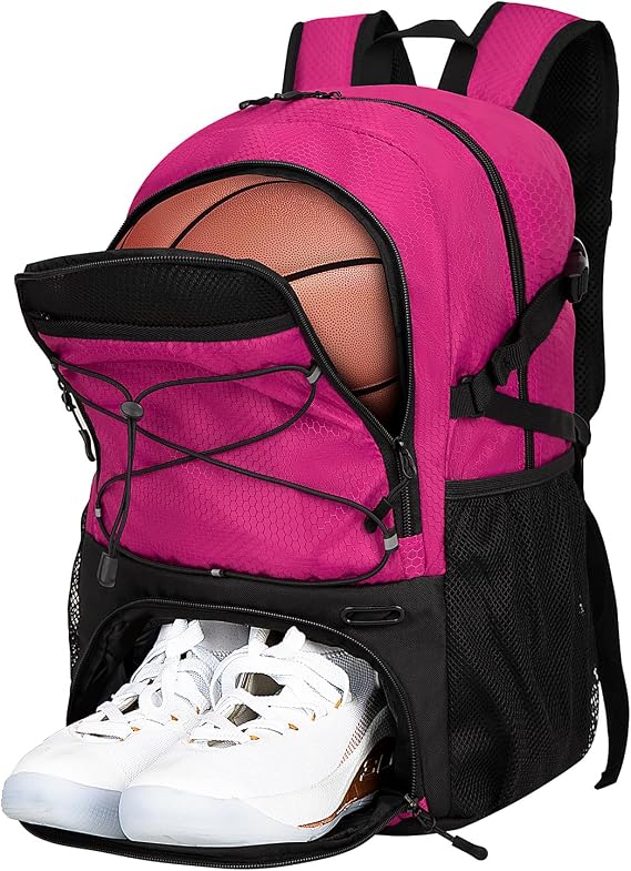 Soccer Backpack with Ball Holder - 30L Lightweight Water-Resistant Sports Bag for Men & Women
