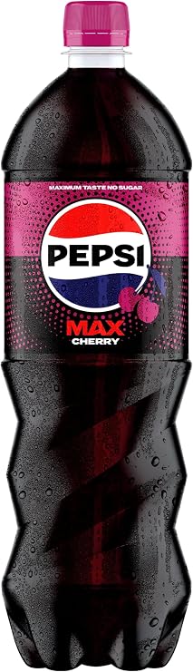Pepsi Max Cherry No Sugar Cola Bottle 1.25L