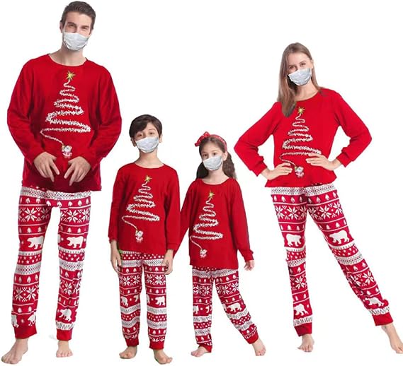 Matching Family Pajamas for Adults and KidsChristmas Pajamas Set Holiday Family Matching Pajamas Long Sleeves