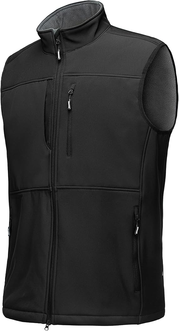 Outdoor Ventures Men's Winter Golf Vest Outerwear Lightweight Fleece Lined