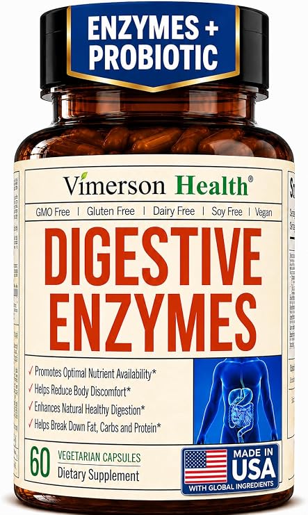 Digestive Enzymes Probiotic Multi Enzyme (Enzimas Digestivas) 60 Caps