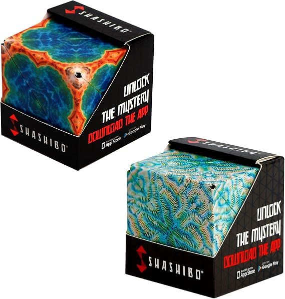 Shashibo DODECA Magnetic Puzzle Cube Bundle, Earth & Undersea