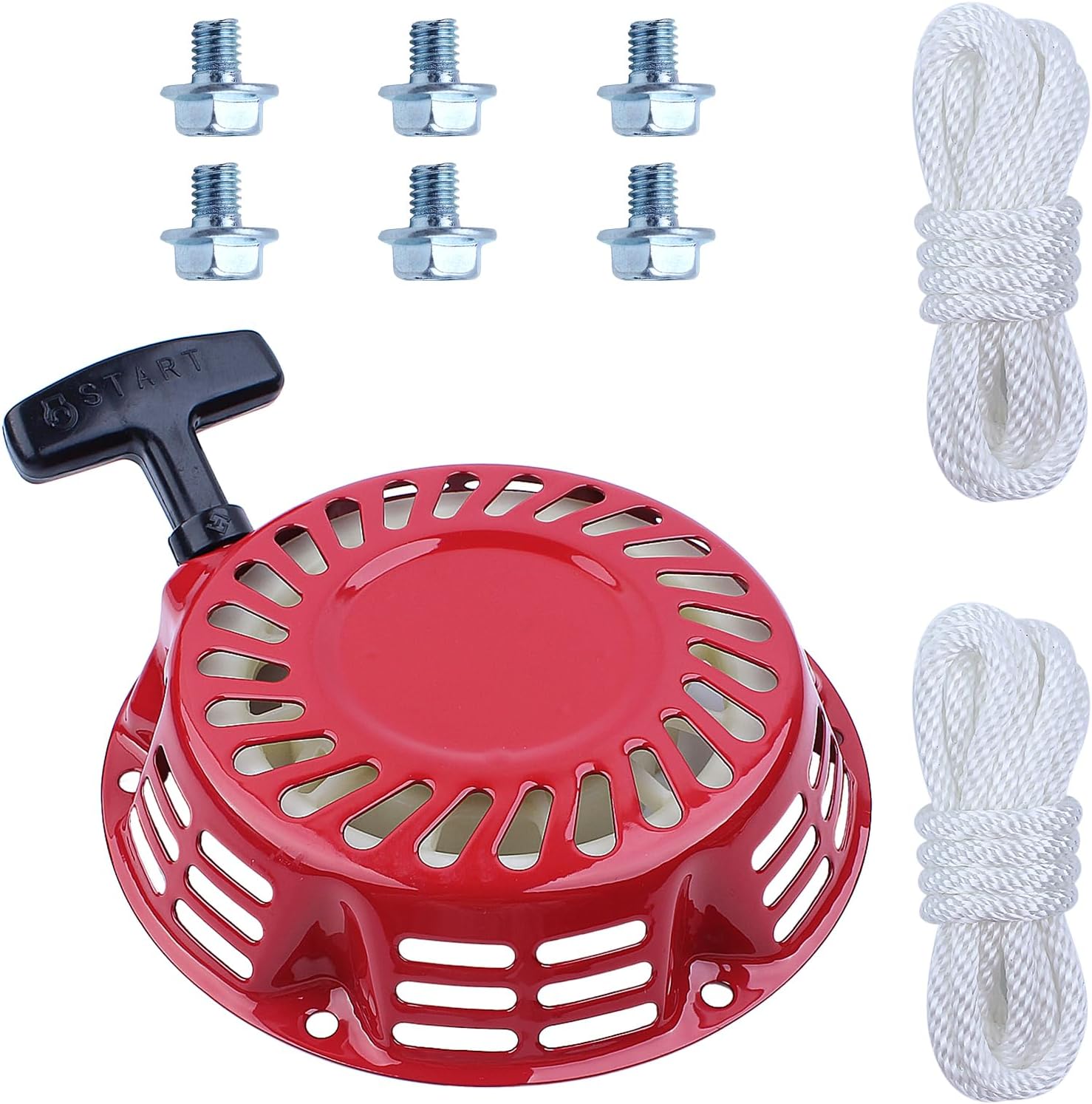 Recoil Starter for Honda GX120 GX160 GX200 GX140 4HP 5.5HP 6.5HP with Launcher Rope Diameter 3.8 mm Reversing Screw Starter, 28400-ZE1-003ZF 28400-ZH8-013YA
