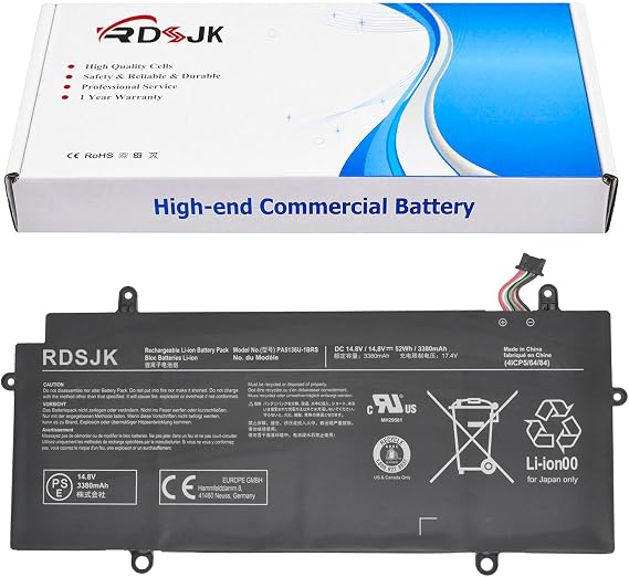 PA5136U-1BRS PA5136U Laptop Battery for Toshiba Portege Z30 Z30-A Z30-A-12U Z30-B Z30-A1301 Z30-AK01S Z30-AK03S Z30-AK04S Z30-AK06S Z30-AK12S Z30-AK22S Z30-AK31S Z30-AK32S Series 14.8V 52Wh/3380mAh