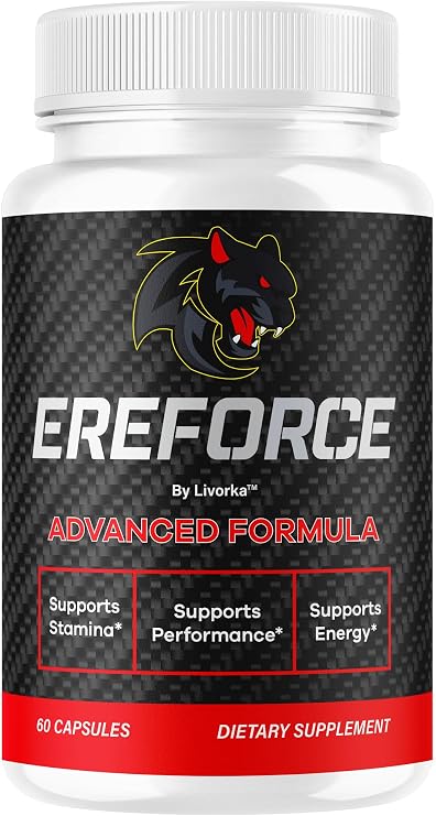 Ereforce - Ereforce Capsules Advanced Daily Formula Premium All Natural Ingredients- Maximum Strength, EreforcePills Support Reviews for Overall Health and Wellness, 60 Capsules for 1 Month