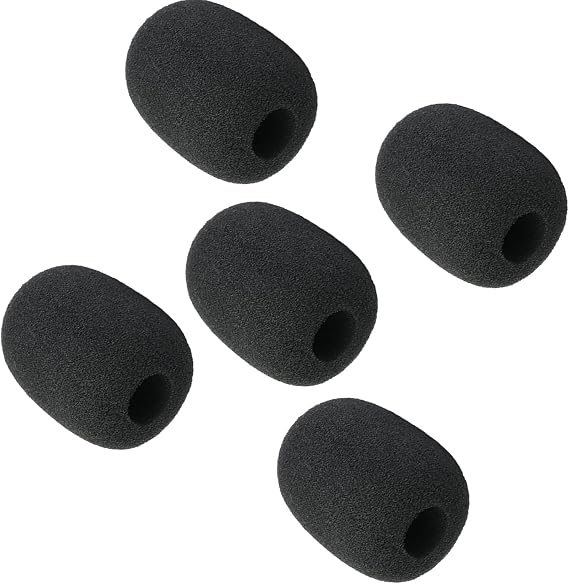 Pop Filter Replacement for Razer BlackShark V2 / V2 Pro / V2 X/Kaira Pro Gaming Headset Microphone Windscreen Mic Foam Cover (5 Pack)