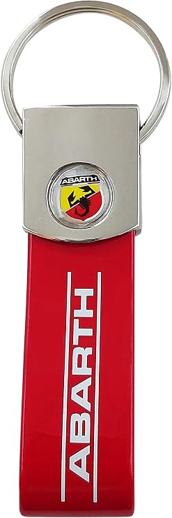 Abarth Official Key Ring Logo, Red, Rosso, Unique