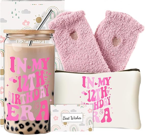 12 Year Old Girl Birthday Gifts, Happy Birthday Gift for for 12 Year Old Girls Teen, Unique Presents Set Ideas for Sister Daughter Niece Granddaughter
