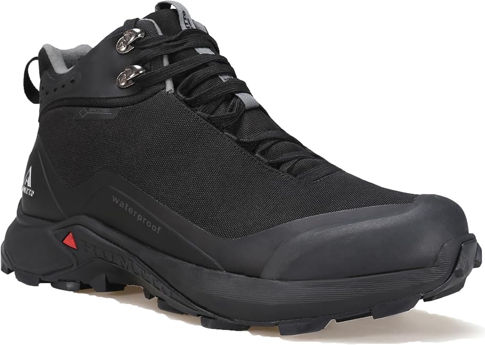 HUMTTO Men's All-Terrain Waterproof Hiking Boots | Lightweight Breathable Comfortable Non-slip Durable Outdoor Ankle Trekking