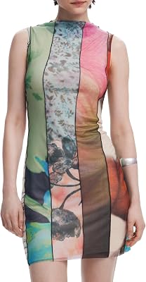 Desigual Womens Panel Mini Dress