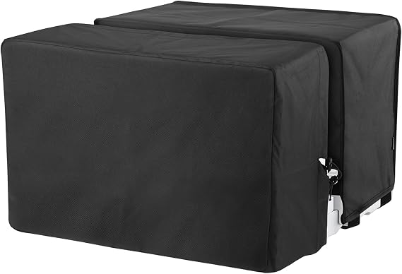 2 PCS 600D Outdoor Air Conditioner Covers and Indoor Air Conditioner Cover for U-Shaped Window Air Conditioner Unit, /w Adjustable Hook & Loop Straps, Full Coverage and Dust-Proof Waterproof, Washable
