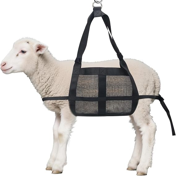 Calf Sling for Weighing, Goat Harness with Adjustable Straps