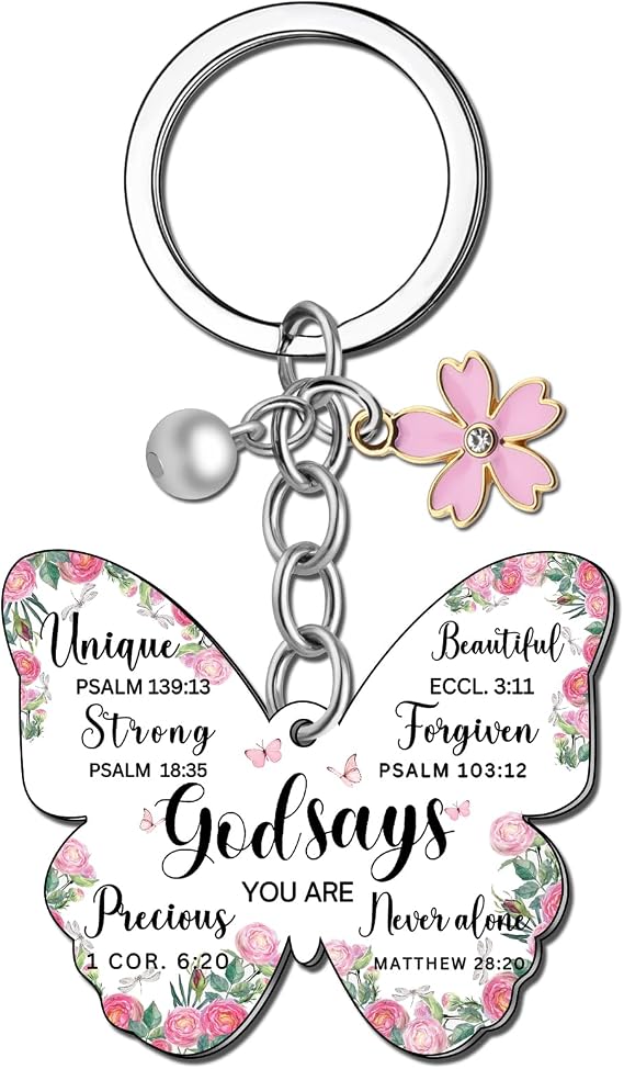 Bible Verse Keychain Christian Gifts for Women Faith