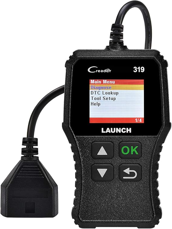 Launch OBD2 Scanner CR319 Check Engine Code Reader with Full OBD2 Functions | Check Engine Code Reader with Reset OBDII/EOBD, Read and Clear Error Codes for 1996 and Newer OBD2 Protocol Vehicle