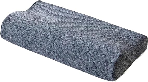 1pc Ergonomic Memory Foam Pillow - Neck Support Cervical Pillow For Bed, Cooling Breathable For Side, Back, And Stomach Sleepers(DARK GRAY,30X50cm)