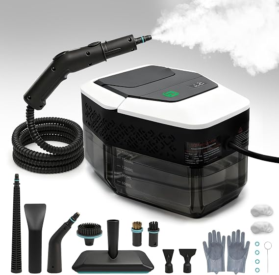 Portable Handheld Steam Cleaner,4Bar High Pressure Steamer,15s Fast Heating