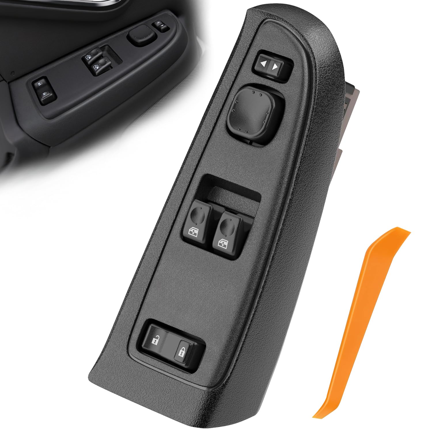 15883318 Front Driver Side Power Window Switch and Bezel Compatible with 2003-2007 Chevy Silverado & GMC Sierra 1500/2500/3500 Replace # DWS-226 920-023