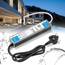 12V LED Driver 150W LED Transformer Waterproof Outdoor IP67 AC 240V to DC 12V 12.5A Power Supply With Plug Constant Low Voltage Adapter for Strip Light Garden Shed Cabinet Light