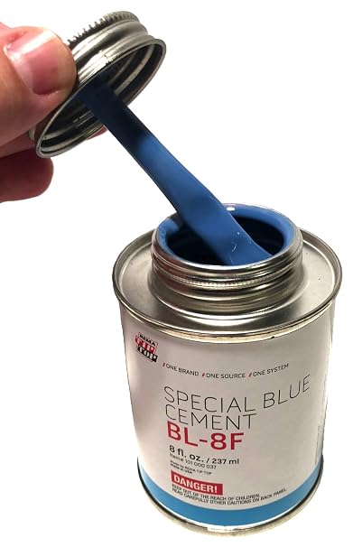 Rema Tip Top Special Blue Cement BL-8F Rubber Bonding Can - (8 fl. oz. / 237 ml)