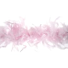 Trimits Marabou Feather Boa 1.8m x 12cm - Fancy Dress Feather Scarf for Parties, Holidays, Festivals, Pride, Hen Do, Stag Do, Halloween, Christmas Tree - Pink