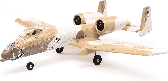 E-flite RC Airplane UMX A-10 Thunderbolt II 30mm EDF BNF Basic Transmitter Battery and Charger not Included with AS3X and Safe Select 562mm EFLU6550