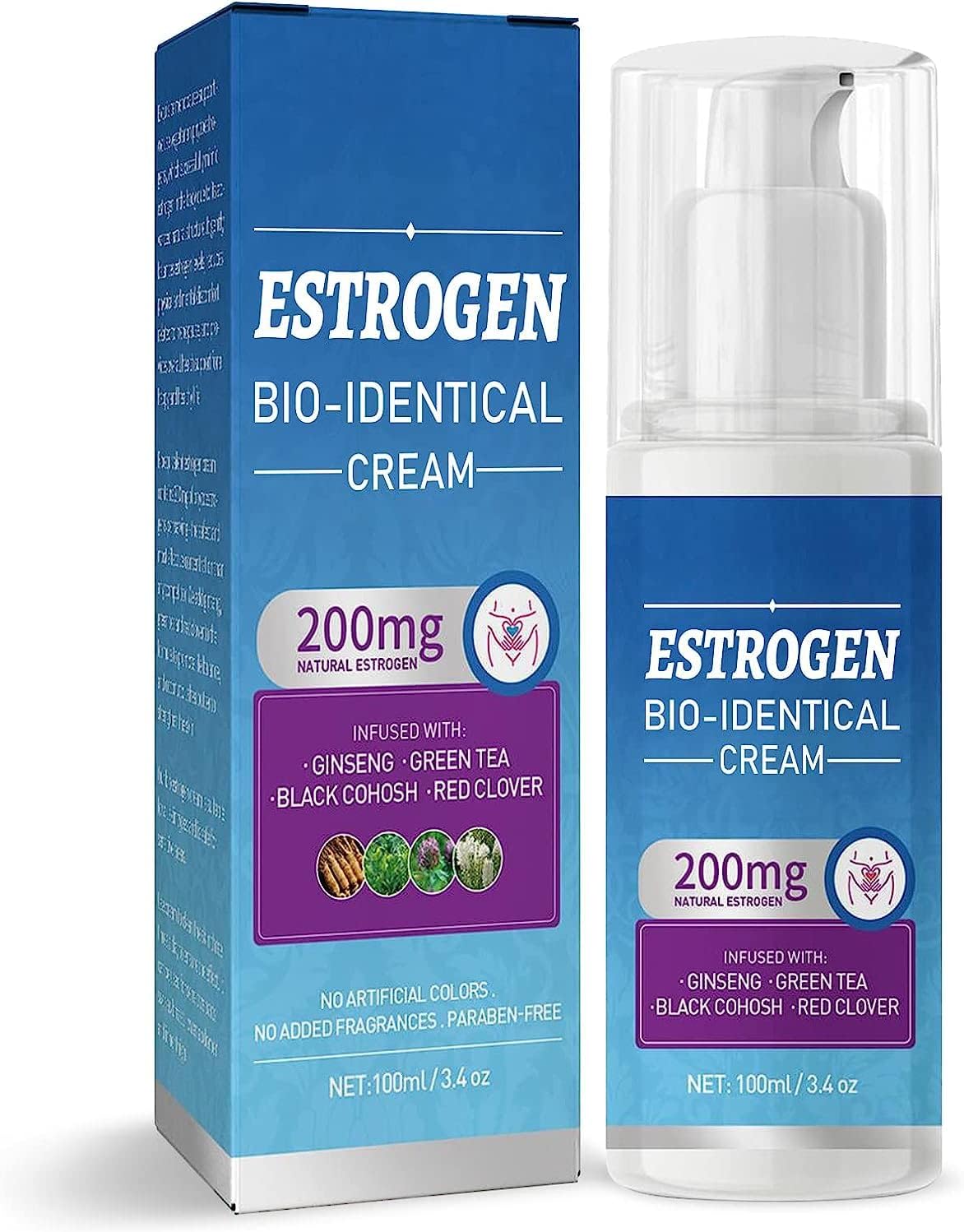 Estrogen Cream for Women, Natural Women's Health Support, for Healthy Estrogen Metabolism, Helps Relieve Discomforts of Menopause