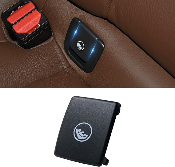 Child Seat Anchor Cover ISOFIX Cap for Volvo V60 V90 XC40 XC60 S60 S90 Rear Seat Hook Buckle Restraint 31685074 31685072 (Black, 1pcs Cover only)