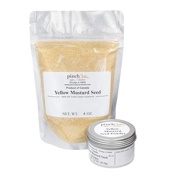 Yellow Mustard Seed Powder - 4-oz-bulk-bag
