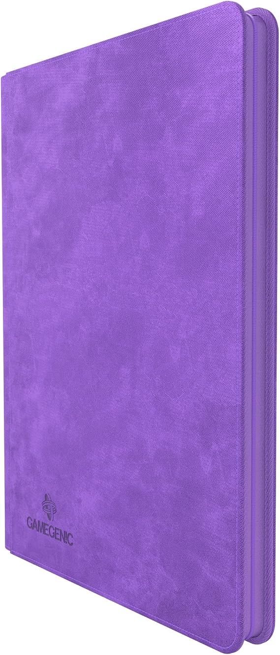 Gamegenic Zip-Up Album 18-Pocket, Organize Standard and Japanese Size Collectible Cards, Premium Card Game Protector, Holds up to 360 Cards, Ideal for Playset Collections, Purple Color