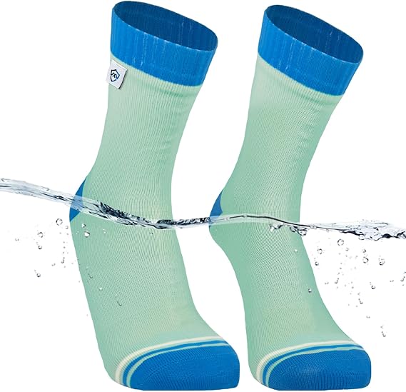 DexShell Waterproof Socks for Men & Women, Hiking Walking Outdoor Gear in Cold Wet Weather, DEXDRI Inners with Breathable PFOA-free Membrane, Unisex XL, YCG Green