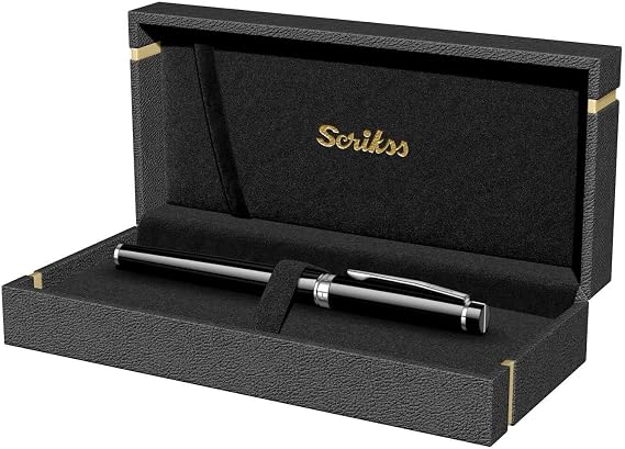 Scrikss Honor 38 Roller Pen Black Chrome