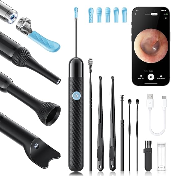 Loyker X6 Ear Wax Removal Tool Camera, FSA - HSA Store Eligible, Black