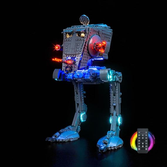 LED Lighting Kit for Lego 75417 at-St Walker - Custom Lights to Mount, Compatible with This Model (Model Not Included) (Remote Version)