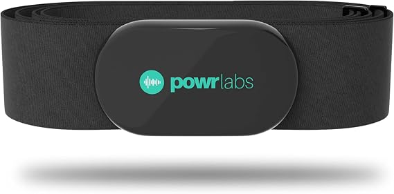 POWR LABS Bluetooth ANT+ Heart Rate Monitor Chest Strap for Garmin, Peloton
