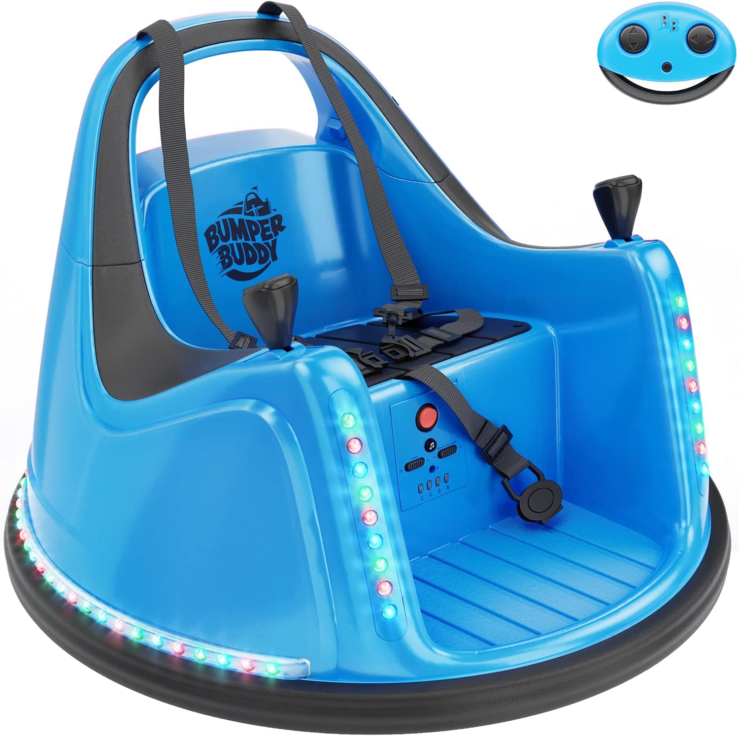 Ride On Electric Bumper Car for Kids & Toddlers 12V 2 Speed 1 2 3 4 5 Years Boys & Girls Toys: Baby Bump Toy Car & Remote Control - Gift for 18 Months Boys & Toddlers - 5th Birthday Gift