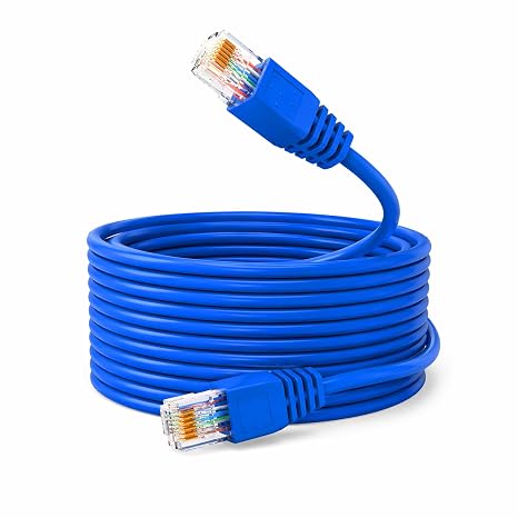 J-Tech Digital Cat 6A Ethernet Cable 100Ft High Speed U/UTP Pure Copper 23AWG, RJ45 LAN Cable for Router Modem PC Gaming Audio/Video Transmission (JTECH-CAT6A-100)